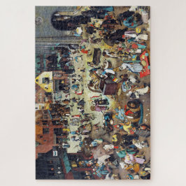 Puzzle La lucha entre el carnaval y la Cuaresma, Bruegel