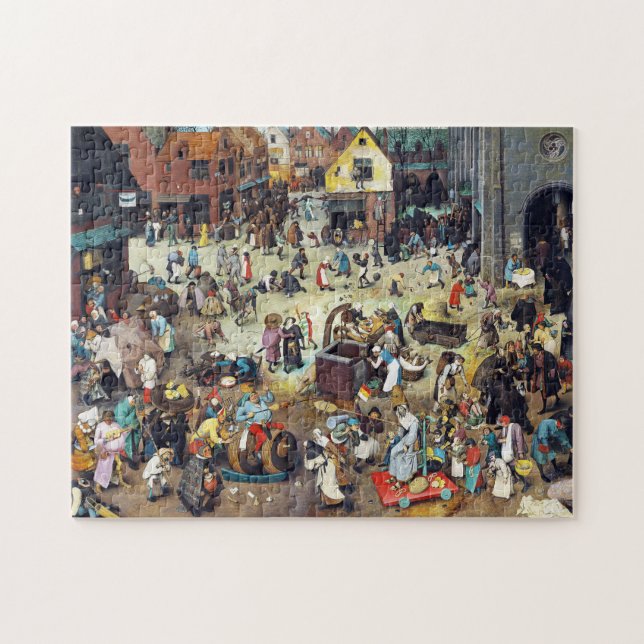 Puzzle La lucha entre el carnaval y la Cuaresma, Bruegel (Horizontal)