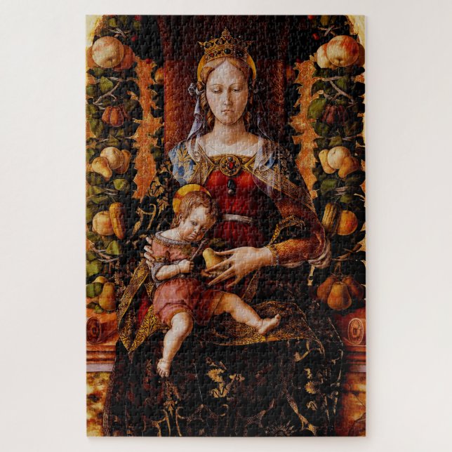Puzzle La Madonna della Candeletta de Carlo Crivelli (Vertical)