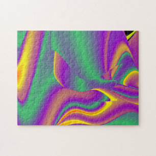 Puzzle La magia de los colores abstracta el arte pluviomé