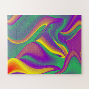 Puzzle La magia de los colores abstracta el arte pluviomé