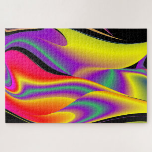 Puzzle La magia de los colores abstracta el arte pluviomé