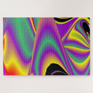 Puzzle La magia de los colores abstracta el arte pluviomé