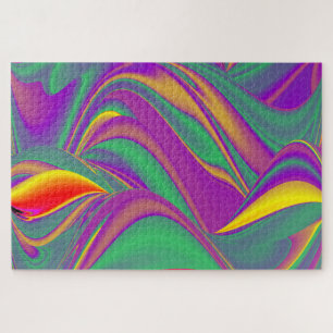 Puzzle La magia de los colores abstracta el arte pluviomé