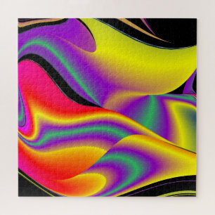 Puzzle La magia de los colores abstracta el arte pluviomé