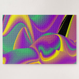 Puzzle La magia de los colores abstracta el arte pluviomé