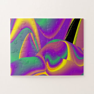 Puzzle La magia de los colores abstracta el arte pluviomé
