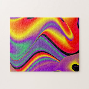 Puzzle La magia de los colores abstracta el arte pluviomé