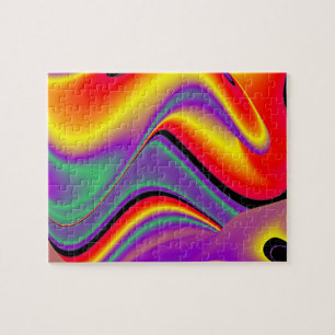 Puzzle La magia de los colores abstracta el arte pluviomé