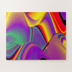 Puzzle La magia de los colores abstracta el arte pluviomé
