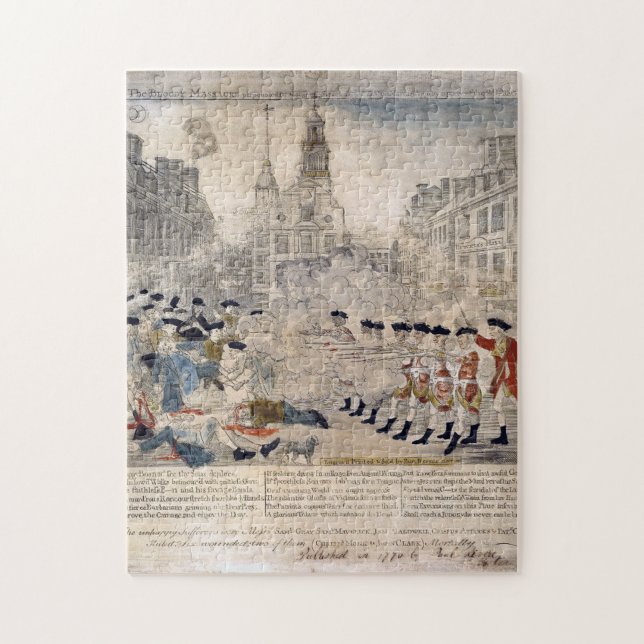 Puzzle La masacre de Boston Paul Revere King Street (Vertical)