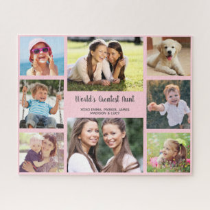 Puzzle La mayor tía del mundo multifoto personalizada