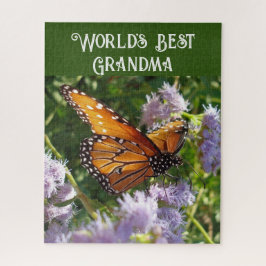 Puzzle La mejor abuela del mundo, la hermosa mariposa mon