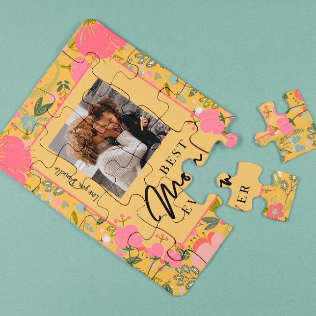 Puzzle La mejor madre, foto y texto personalizado de la f (Subido por el creador)