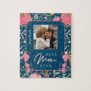 Puzzle La mejor mamá personalizada foto y texto de la fam