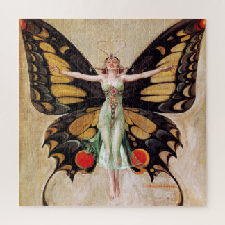 Puzzle La metamorfosis de la chica flapper a mariposa 192
