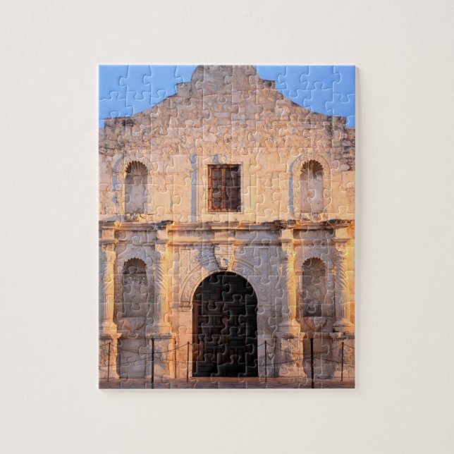 Puzzle La misión del Álamo en la San Antonio de hoy, (Vertical)