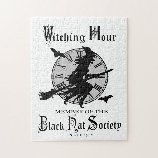 Puzzle La moderna bruja de Halloween (Vertical)