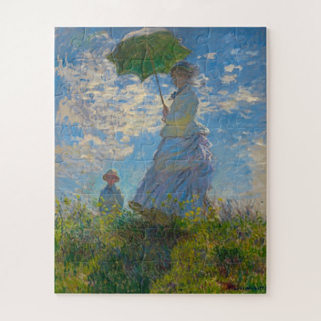 Puzzle La mujer de Monet con parasol (Vertical)