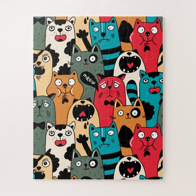 Puzzle La multitud de gatos (Vertical)
