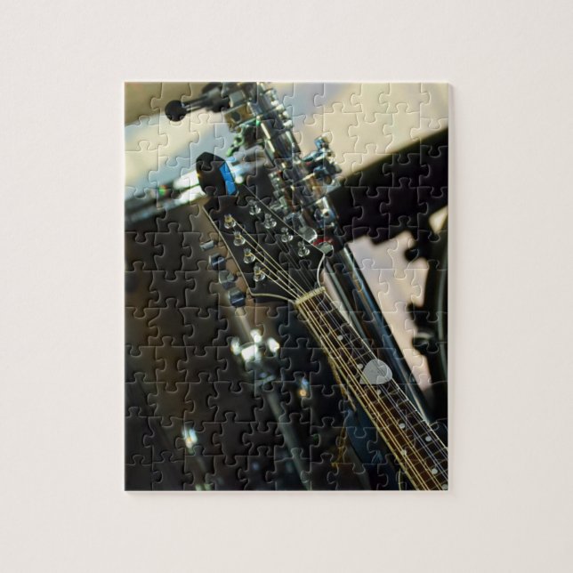 Puzzle La música de los instrumentos teclea el (Vertical)