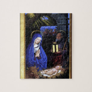 Puzzle La Natividad de Jean Bourdichon de Francia