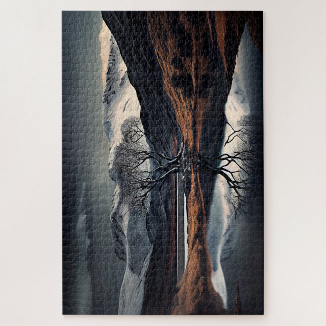 Puzzle La Naturaleza Tranquila Belleza Reflejada En El Ag (Vertical)