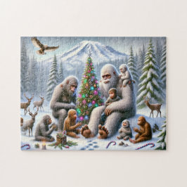 Puzzle La Navidad de la familia Bigfoot junto al Mt. Rain