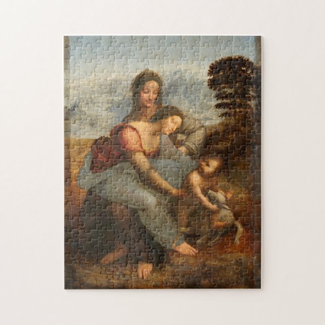 Puzzle La niña virgen Santa Ana Leonardo da Vinci (Vertical)