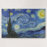 Puzzle La noche estrellada de Van Gogh<br><div class="desc">Por favor visite mi tienda para un diseño más interesante y más elección de color. => zazzle.com/iwheels*</div>