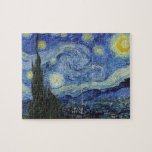 Puzzle La noche estrellada de Van Gogh<br><div class="desc">Por favor visite mi tienda para un diseño más interesante y más elección de color. => zazzle.com/iwheels*</div>