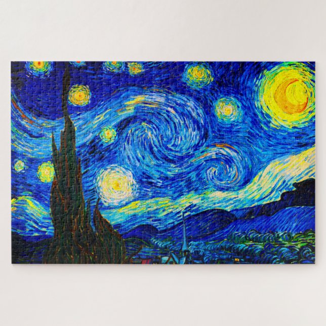 Puzzle La noche estrellada de Vincent Van Gogh (Horizontal)
