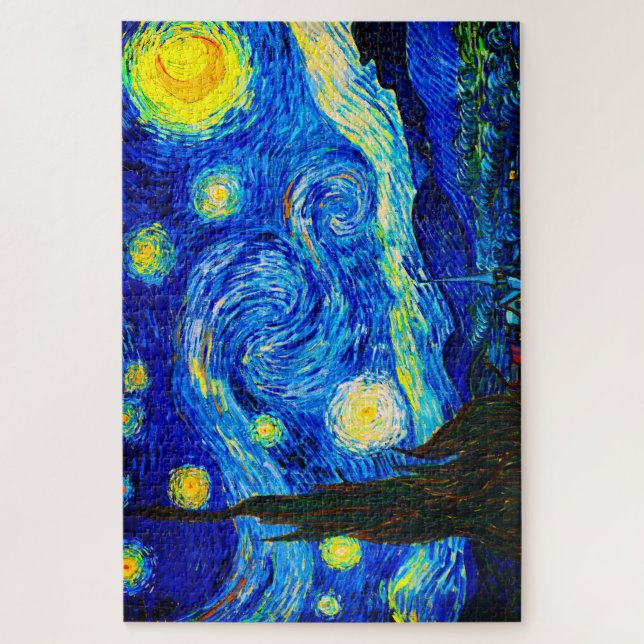 Puzzle Caja dañada Vincent van Gogh: Noche estrellada sobre el Ródano, 1888  -, 3 000 piezas