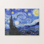 Puzzle La noche estrellada Van Gogh<br><div class="desc">Pintura del óleo del maestro holandés Vincent Van Gogh (1853-1890) Probablemente su pintura más famosa, Van Gogh pintó "La noche estrellada" en 1889 de memoria mientras estaba en un asilo en Francia donde se registró para la depresión. La escena representa la vista desde la ventana de su dormitorio. En la...</div>