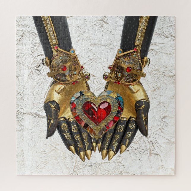 Puzzle La oferta - Corazón en manos (Vertical)