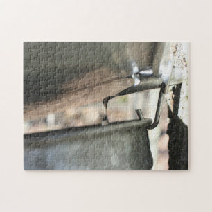 Puzzle La Papelera Del Azúcar De Maple Corriendo De La Na