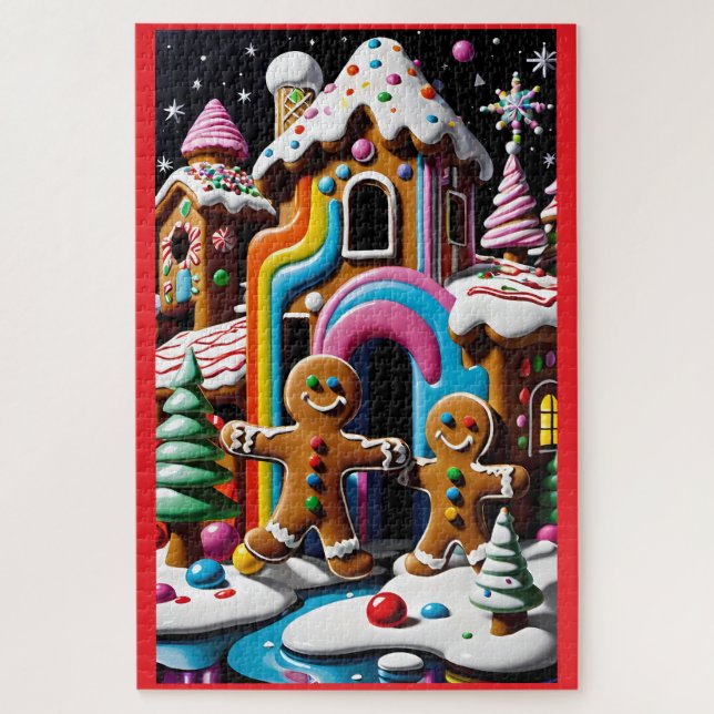 Puzzle La pareja de Navidades Cookie (Vertical)