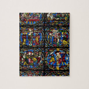 Puzzle La pasión, ventana de lanceta en la fachada del