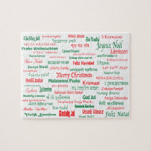Puzzle La paz coexiste las Felices Navidad felices muchas
