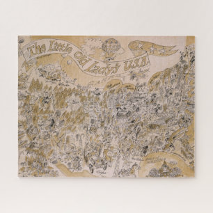 Puzzle La pequeña anciana de EE.UU. Mapa (Personalizado)