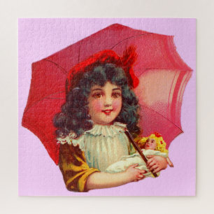 Puzzle la pequeña chica victoriana y su muñeca