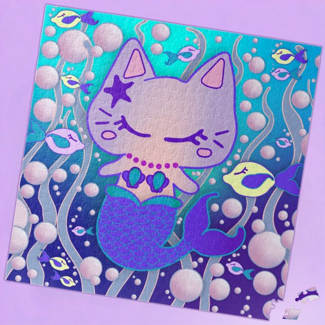 Puzzle la pequeña criada: camarera de gato y amigos de pe (Subido por el creador)