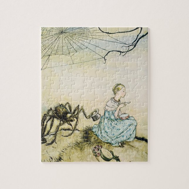 Puzzle La pequeña Miss Muffet por Arthur Rackham (Vertical)