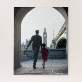 Puzzle La pequeña niña de papá - Londres - 16x20 - 520 pc