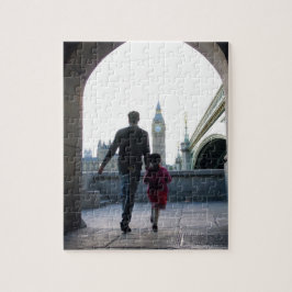 Puzzle La pequeña niña de papá - Londres - 8x10 - 110 pc