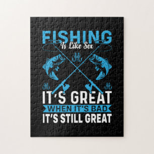 Puzzle La Pesca Con Regalo De Pescador Es Excelente