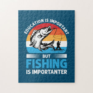 Puzzle La Pesca Con Regalo De Pescador Es Importante