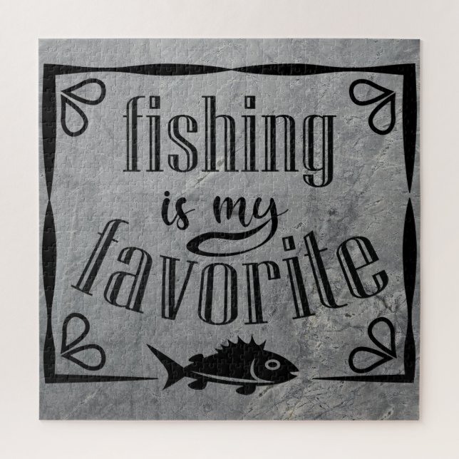 Puzzle La pesca es mi cita favorita (Vertical)