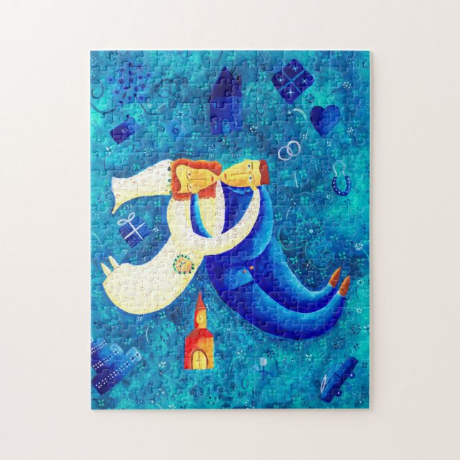 Puzzle La pintura Boda del arte contemporáneo (Vertical)