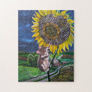 Puzzle La pintura de la cumbre del girasol de Alfred Fox